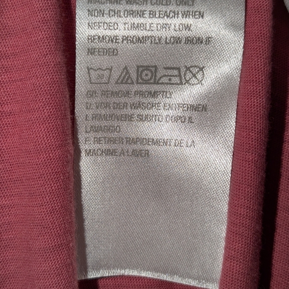 Logo by Lori Goldstein Open Front 100% Cotton Slub Knit/Eyelet Vest Salmon NWOT - Picture 8 of 9